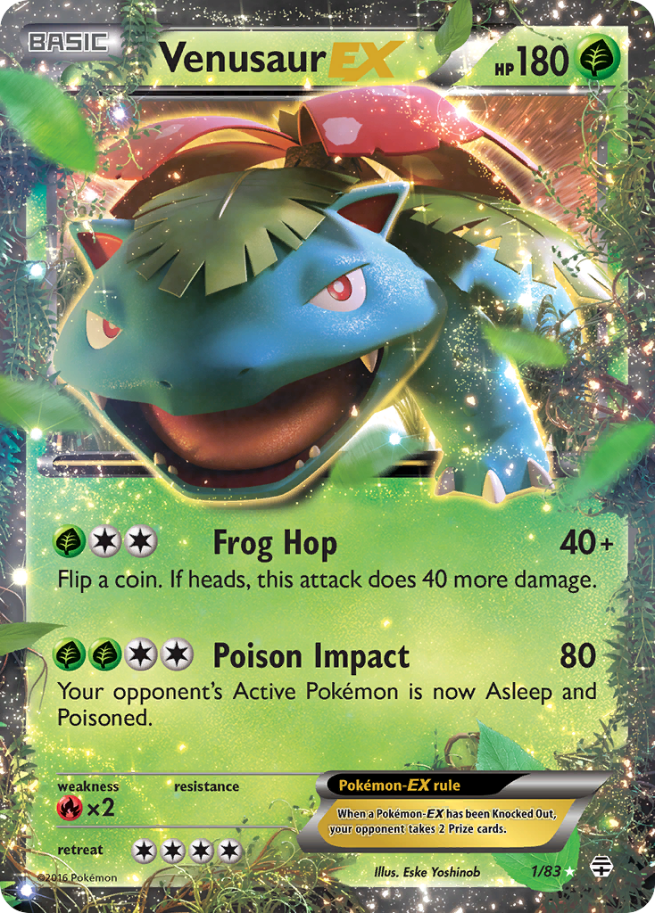 Venusaur EX (1/83) [XY: Generations] | Deep Dive Games St. Marys