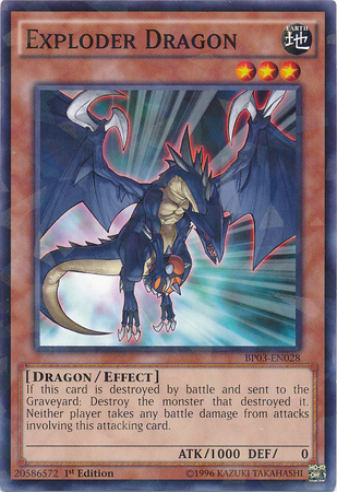 Exploder Dragon [BP03-EN028] Shatterfoil Rare | Deep Dive Games St. Marys