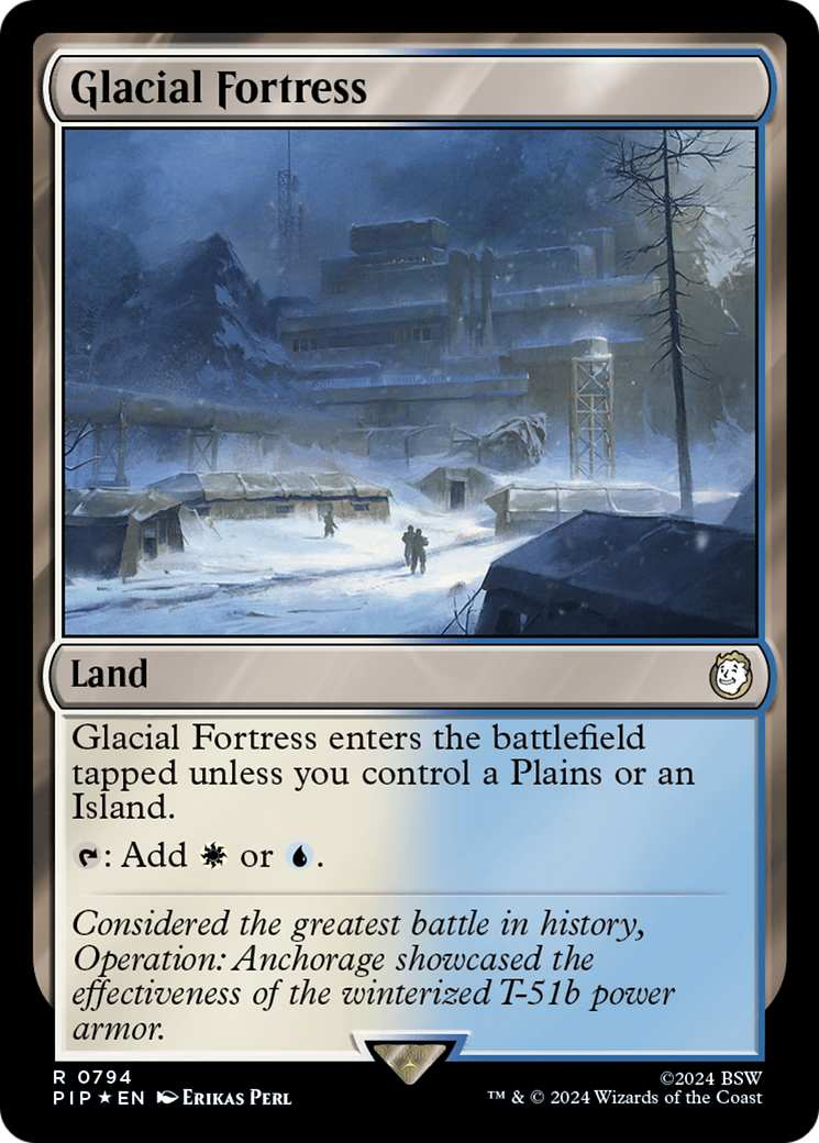 Glacial Fortress (Surge Foil) [Fallout] | Deep Dive Games St. Marys