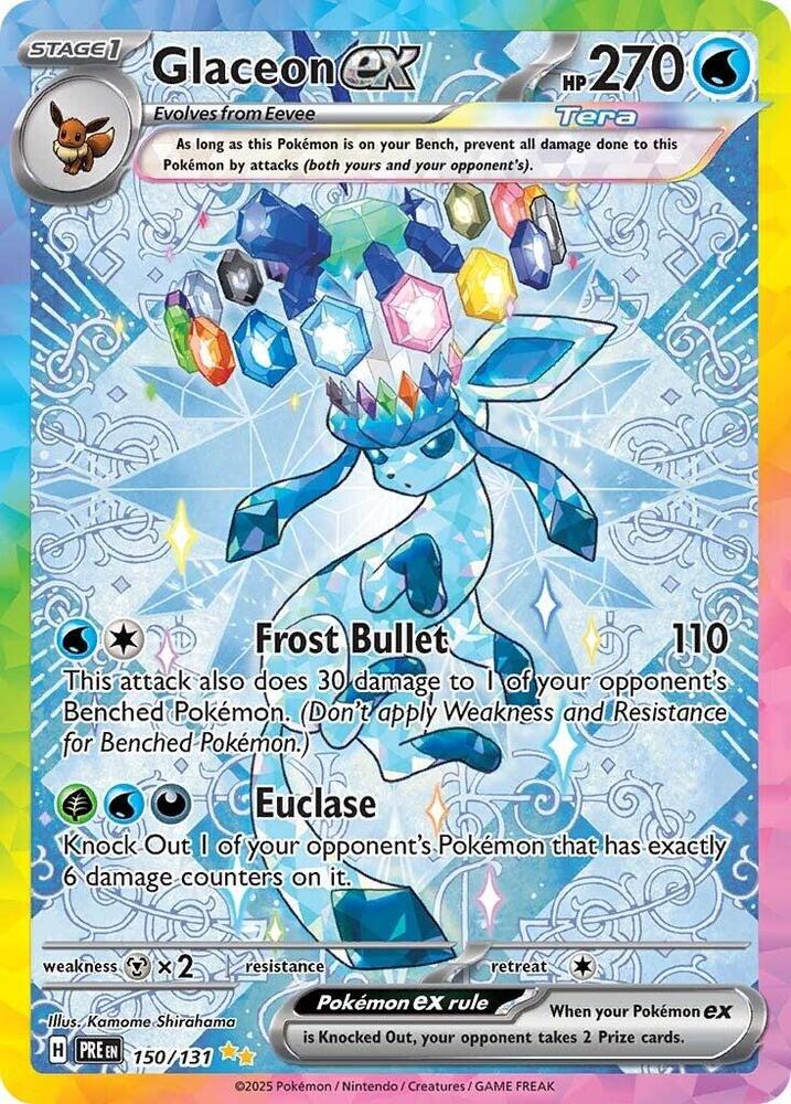 Glaceon ex (150/131) [Scarlet & Violet: Prismatic Evolutions] | Deep Dive Games St. Marys