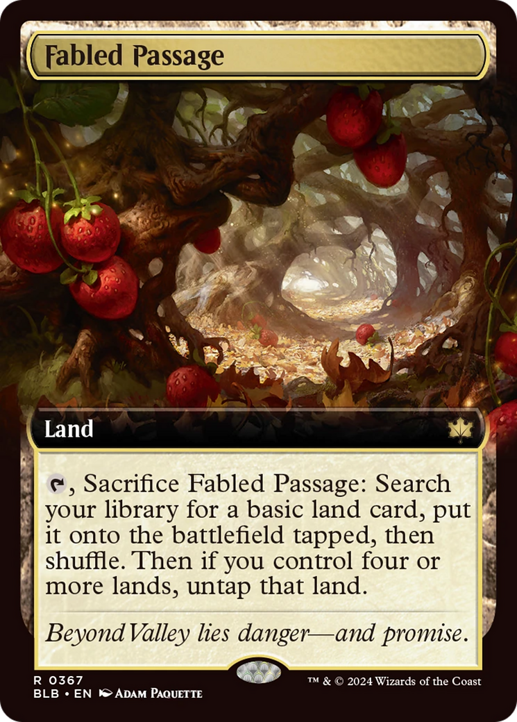 Fabled Passage (Extended Art) [Bloomburrow] | Deep Dive Games St. Marys