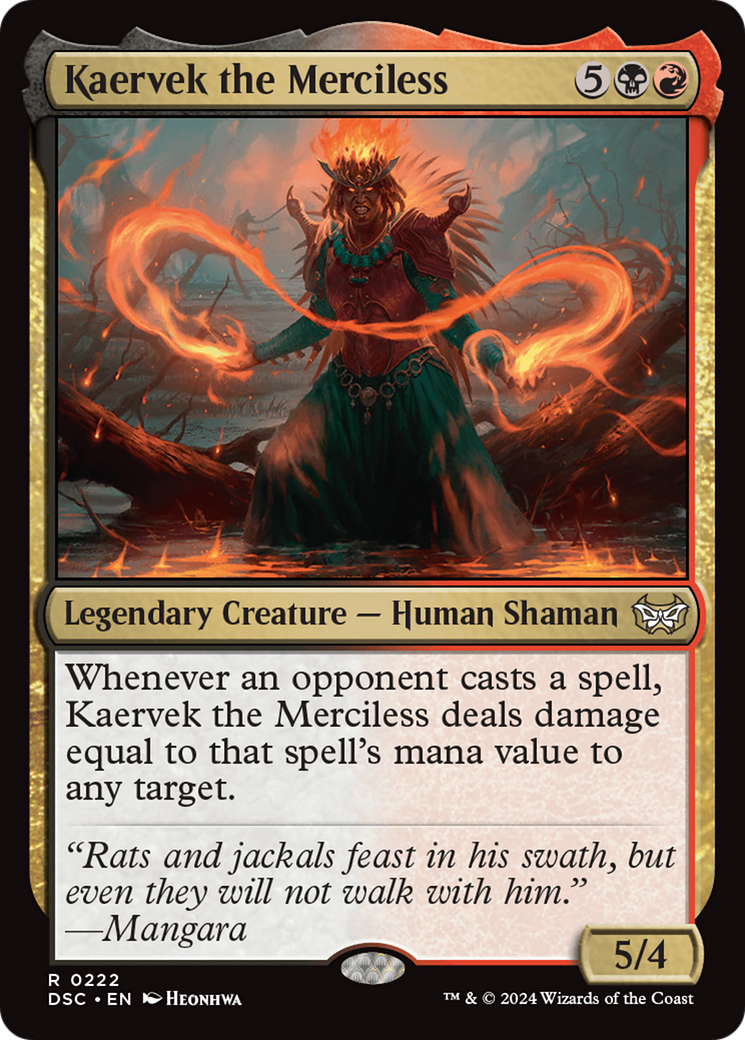Kaervek the Merciless [Duskmourn: House of Horror Commander] | Deep Dive Games St. Marys