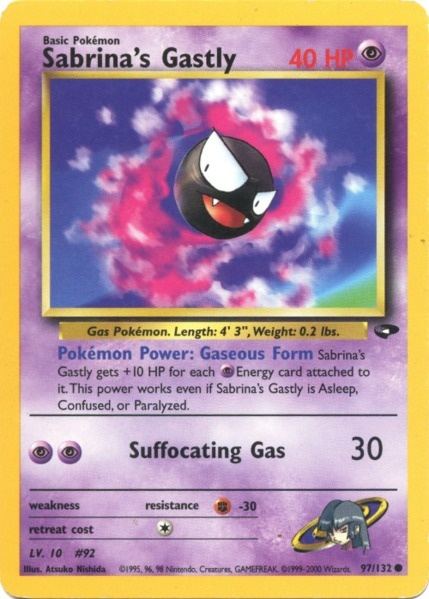 Sabrina's Gastly (97/132) [Gym Challenge Unlimited] | Deep Dive Games St. Marys