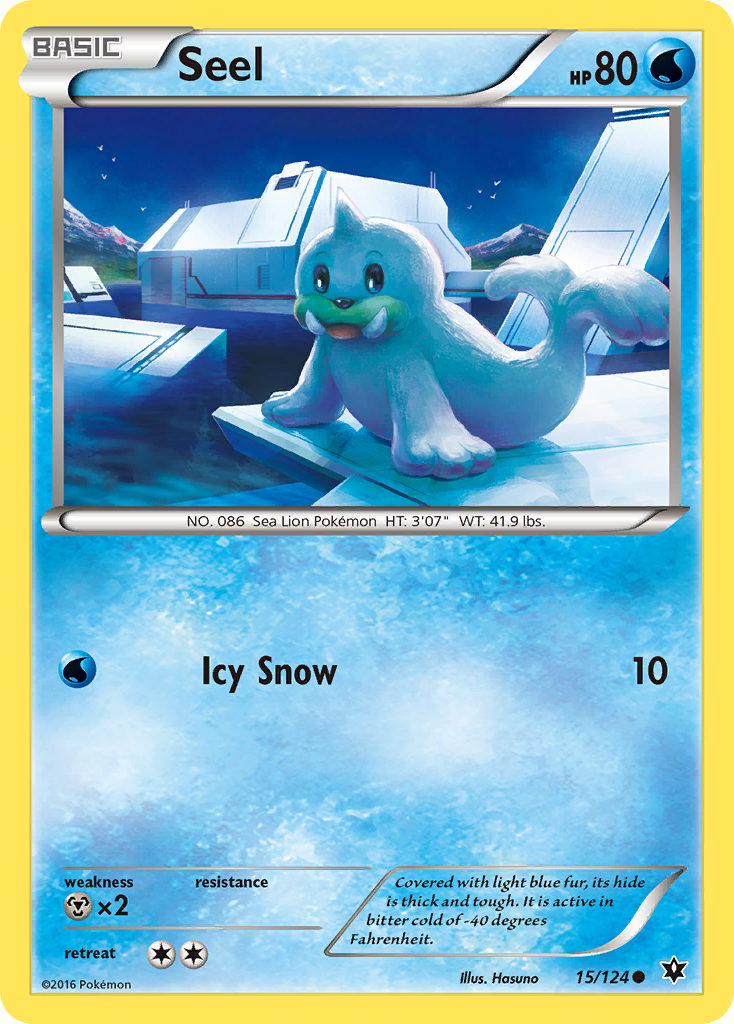 Seel (15/124) [XY: Fates Collide] | Deep Dive Games St. Marys