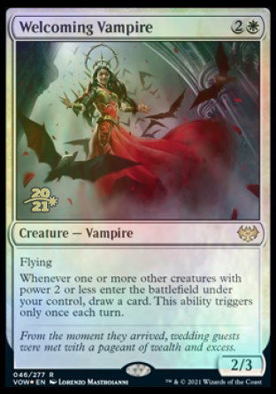 Welcoming Vampire [Innistrad: Crimson Vow Prerelease Promos] | Deep Dive Games St. Marys