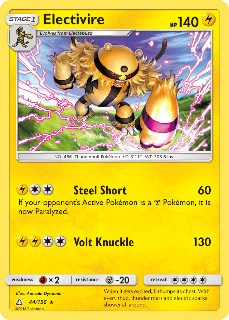 Electivire (44/156) [Sun & Moon: Ultra Prism] | Deep Dive Games St. Marys