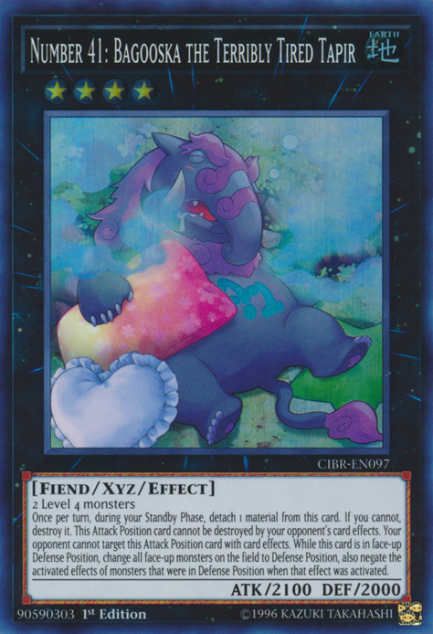 Number 41: Bagooska the Terribly Tired Tapir [CIBR-EN097] Super Rare | Deep Dive Games St. Marys