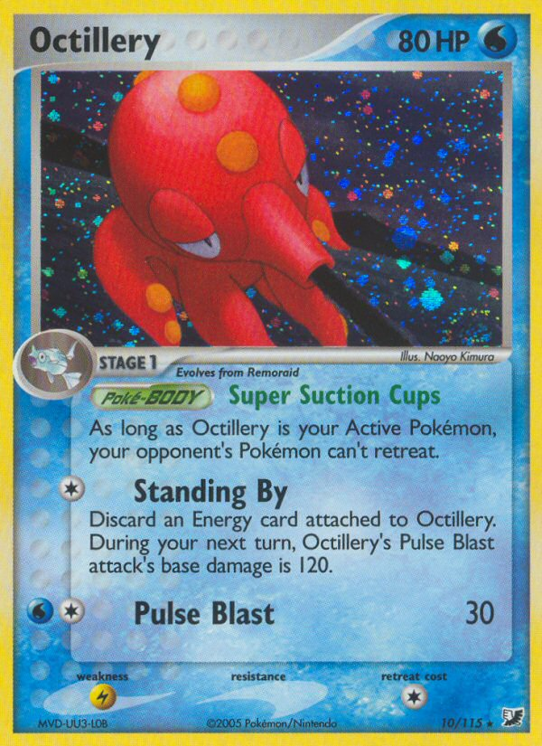 Octillery (10/115) [EX: Unseen Forces] | Deep Dive Games St. Marys