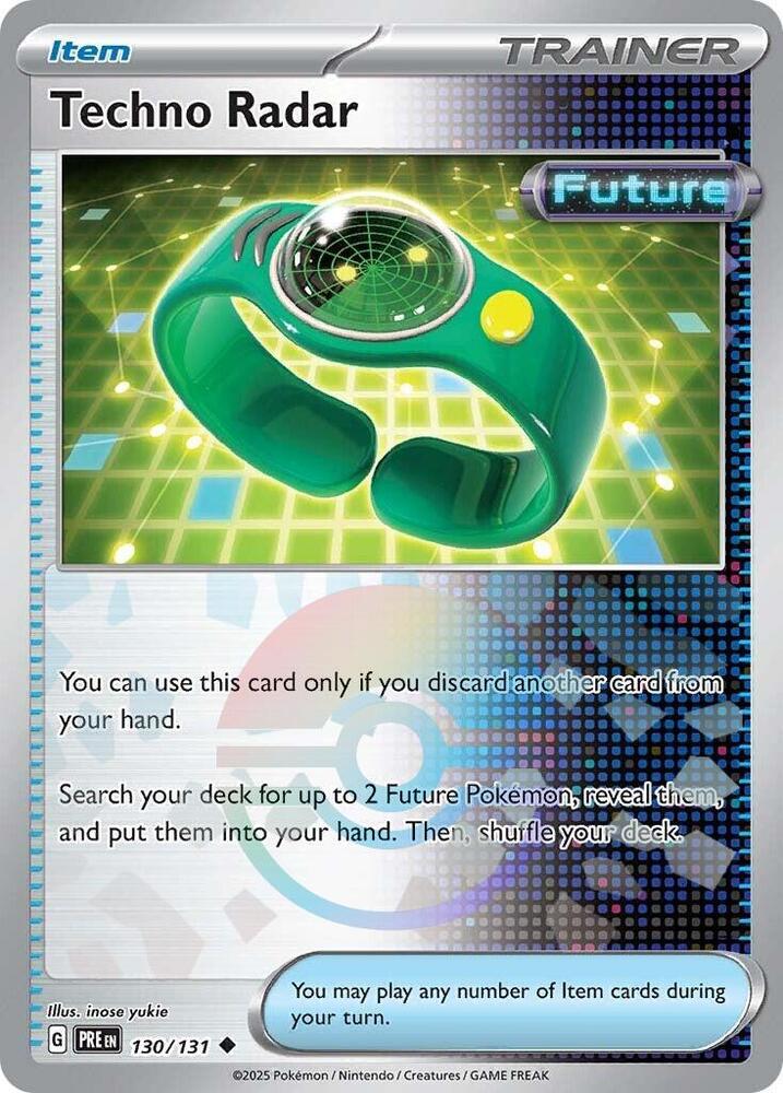 Techno Radar (130/131) (Poke Ball Pattern) [Scarlet & Violet: Prismatic Evolutions] | Deep Dive Games St. Marys