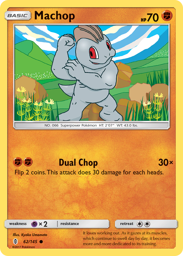 Machop (62/145) [Sun & Moon: Guardians Rising] | Deep Dive Games St. Marys