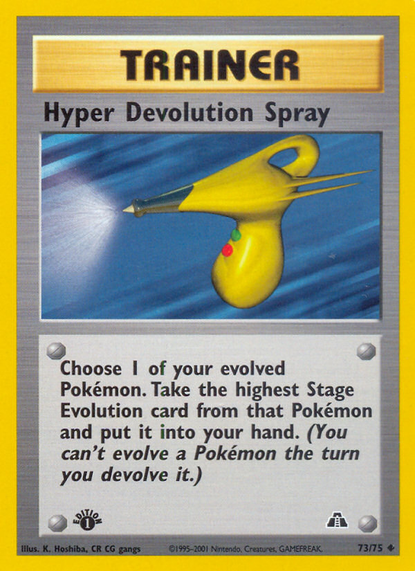 Hyper Devolution Spray (73/75) [Neo Discovery 1st Edition] | Deep Dive Games St. Marys