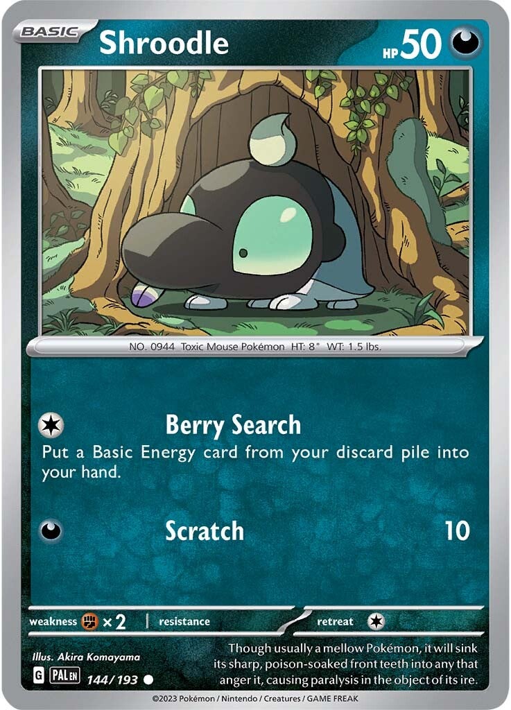 Shroodle (144/193) [Scarlet & Violet: Paldea Evolved] | Deep Dive Games St. Marys