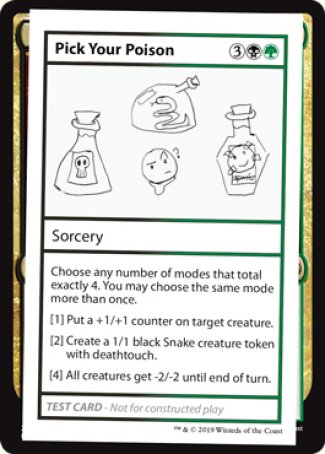 Pick Your Poison (2021 Edition) [Mystery Booster Playtest Cards] | Deep Dive Games St. Marys