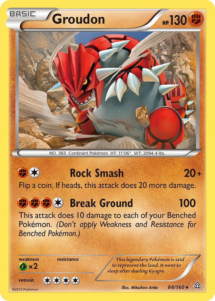 Groudon (84/160) (Theme Deck Exclusive) [XY: Primal Clash] | Deep Dive Games St. Marys