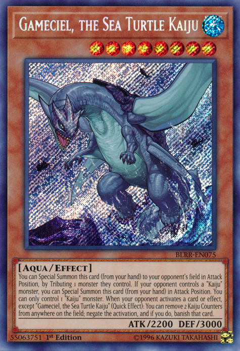 Gameciel, the Sea Turtle Kaiju [BLRR-EN075] Secret Rare | Deep Dive Games St. Marys