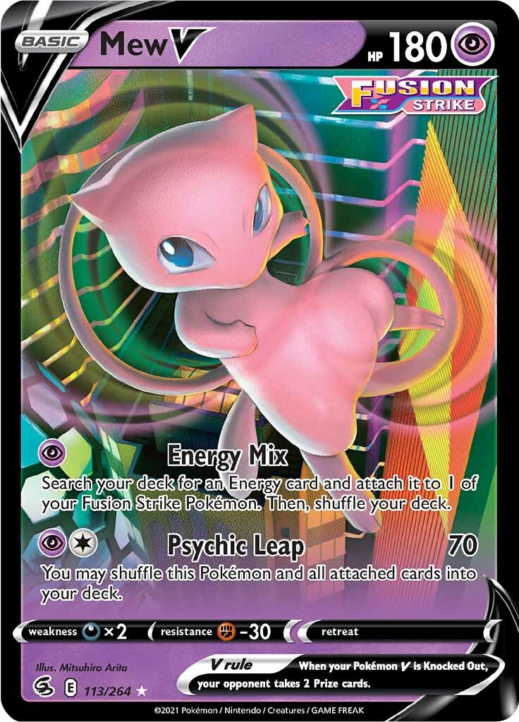 Mew V (113/264) [Sword & Shield: Fusion Strike] | Deep Dive Games St. Marys