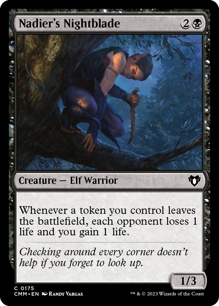 Nadier's Nightblade [Commander Masters] | Deep Dive Games St. Marys