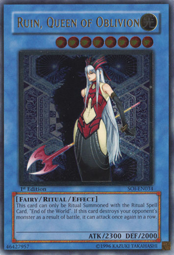 Ruin, Queen of Oblivion (UTR) [SOI-EN034] Ultimate Rare | Deep Dive Games St. Marys