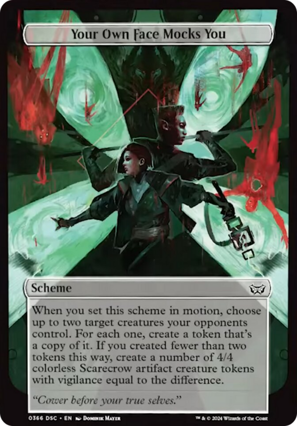 Your Own Face Mocks You (Full Art) [Duskmourn: Archenemy] | Deep Dive Games St. Marys