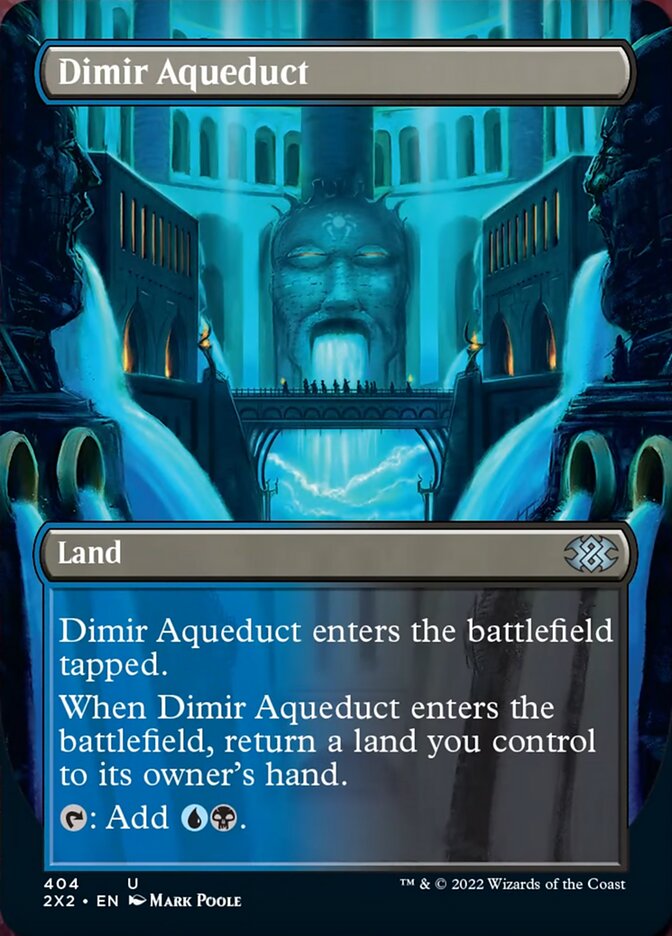 Dimir Aqueduct (Borderless Alternate Art) [Double Masters 2022] | Deep Dive Games St. Marys