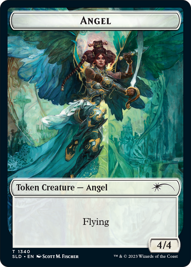 Angel (SLD) // Soldier (GRN) Double-Sided Token [Secret Lair: Angels Tokens] | Deep Dive Games St. Marys