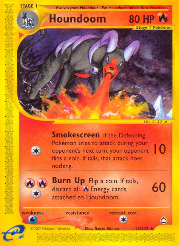 Houndoom (14/147) [Aquapolis] | Deep Dive Games St. Marys