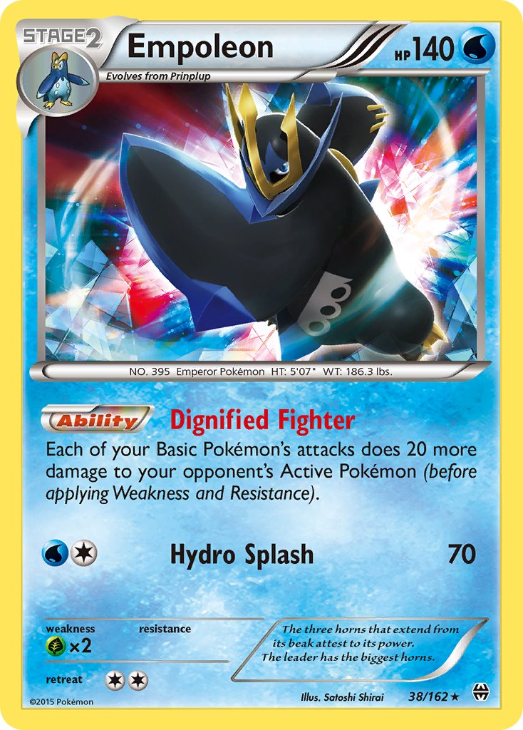 Empoleon (38/162) (Battle Arena Deck Exclusive) (Theme Deck Exclusive) [XY: BREAKthrough] | Deep Dive Games St. Marys