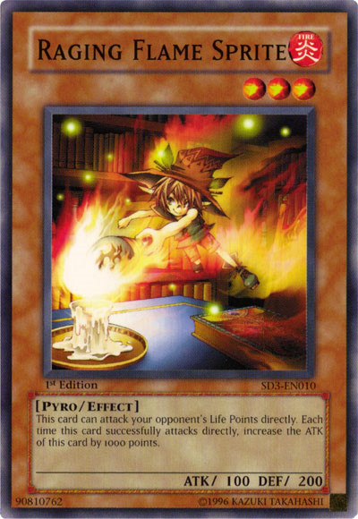 Raging Flame Sprite [SD3-EN010] Common | Deep Dive Games St. Marys