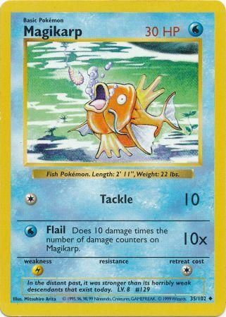 Magikarp (35/102) [Base Set Shadowless Unlimited] | Deep Dive Games St. Marys