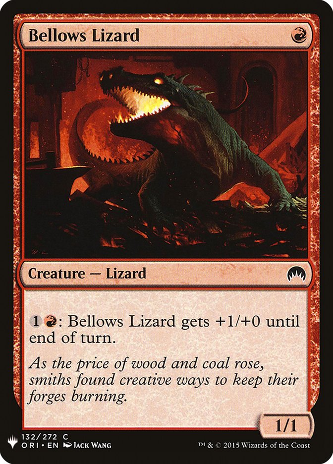 Bellows Lizard [Mystery Booster] | Deep Dive Games St. Marys