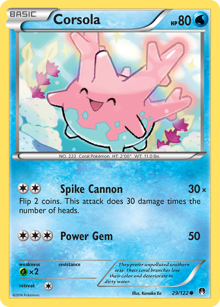 Corsola (29/122) [XY: BREAKpoint] | Deep Dive Games St. Marys