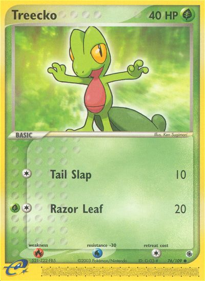 Treecko (76/109) [EX: Ruby & Sapphire] | Deep Dive Games St. Marys