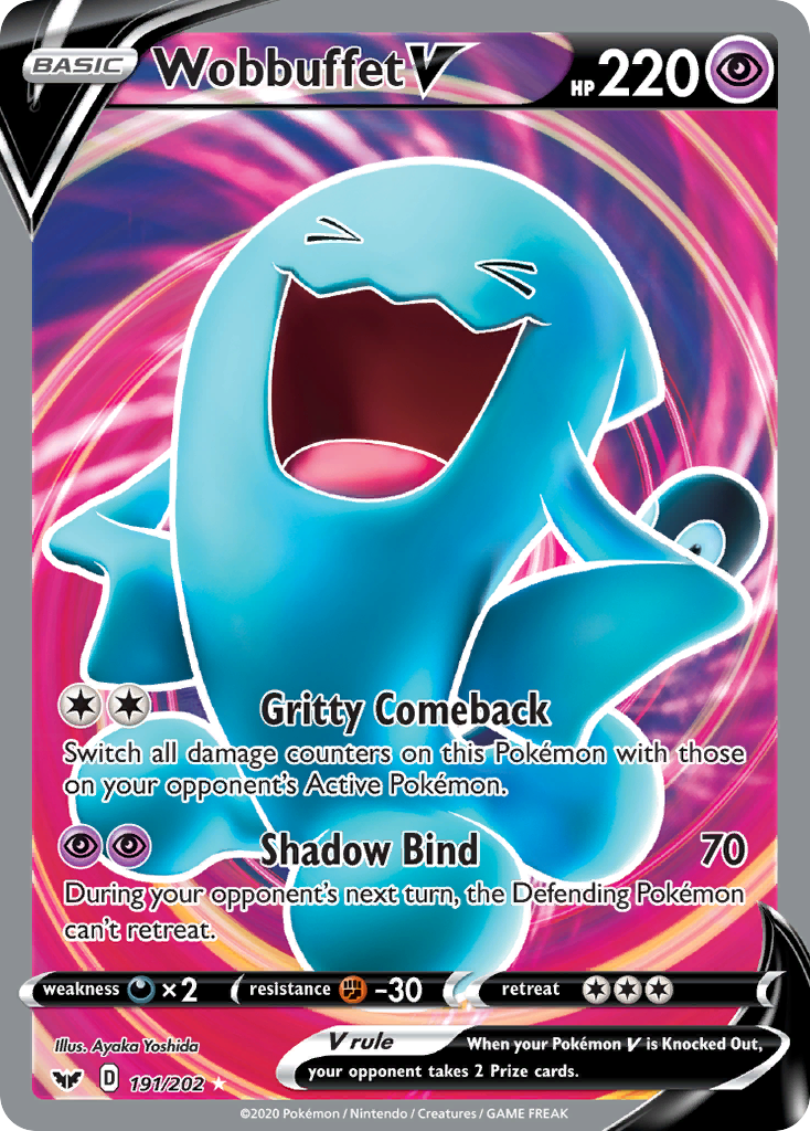 Wobbuffet V (191/202) [Sword & Shield: Base Set] | Deep Dive Games St. Marys