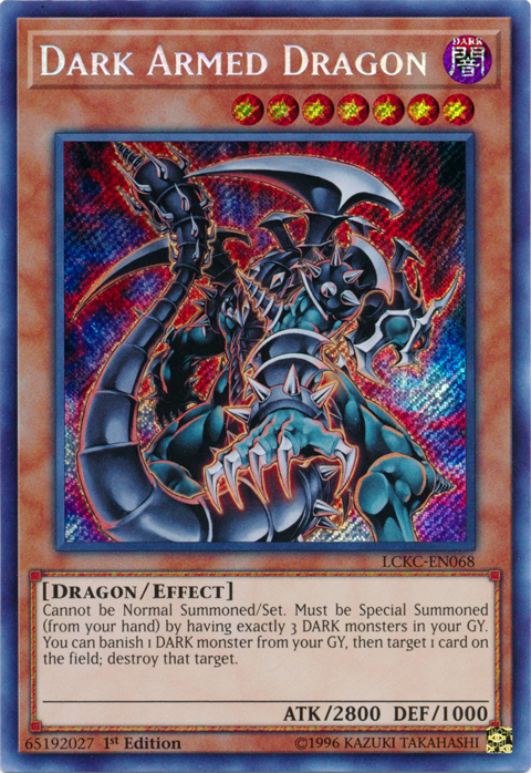 Dark Armed Dragon [LCKC-EN068] Secret Rare | Deep Dive Games St. Marys