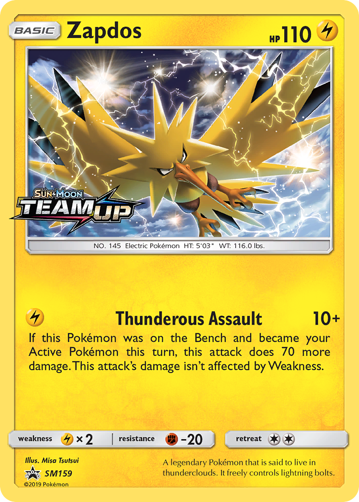 Zapdos (SM159) [Sun & Moon: Black Star Promos] | Deep Dive Games St. Marys