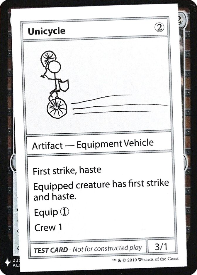 Unicycle [Mystery Booster Playtest Cards] | Deep Dive Games St. Marys