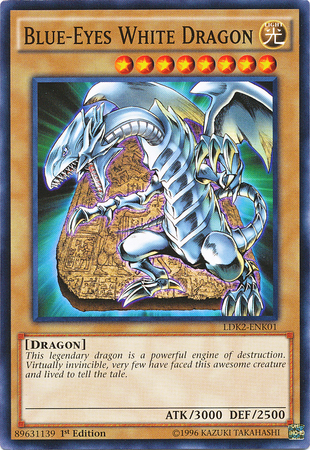 Blue-Eyes White Dragon (Version 4) [LDK2-ENK01] Common | Deep Dive Games St. Marys