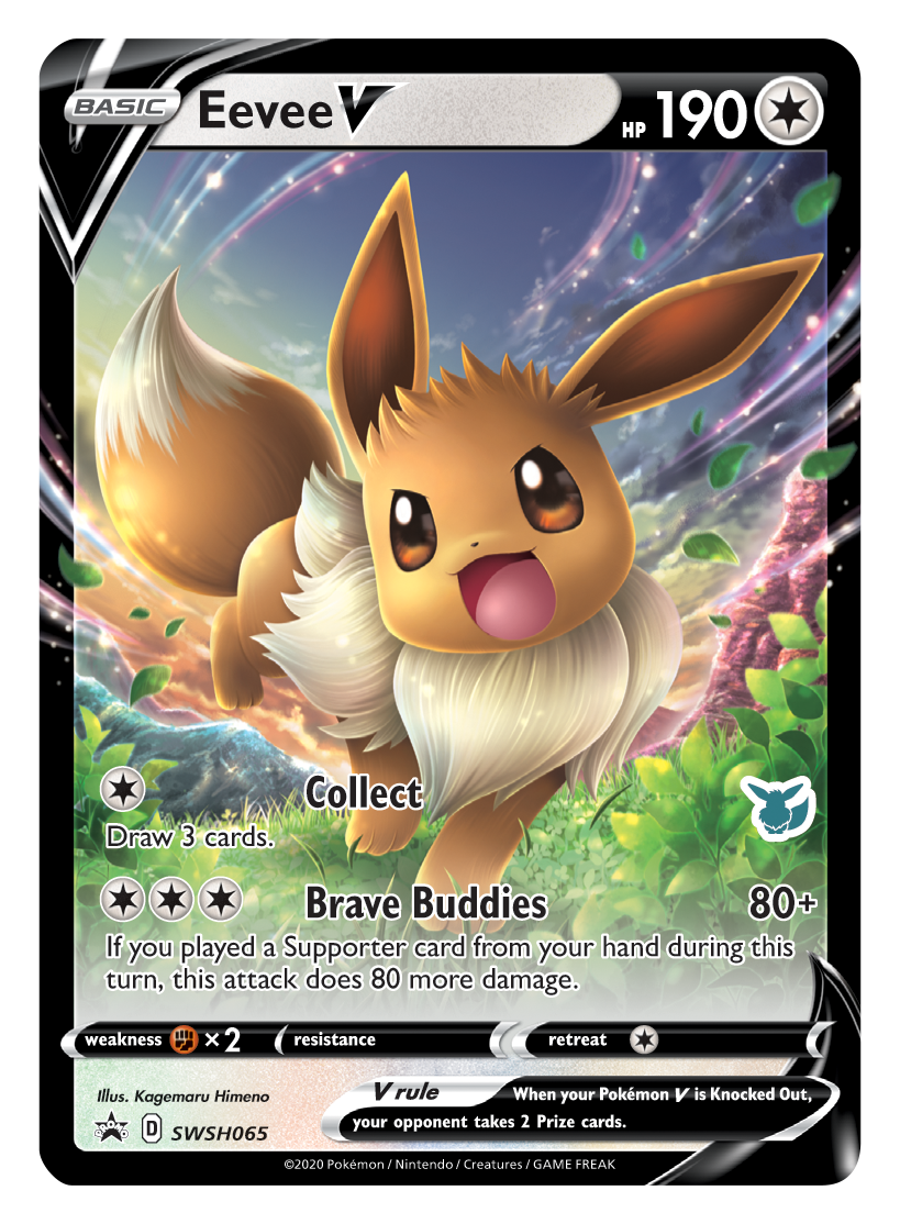 Eevee V (SWSH065) (Eevee Deck) [Battle Academy 2022] | Deep Dive Games St. Marys