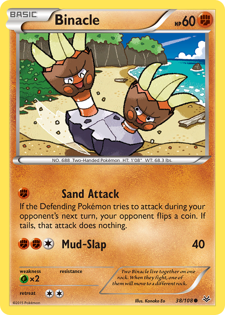 Binacle (38/108) [XY: Roaring Skies] | Deep Dive Games St. Marys