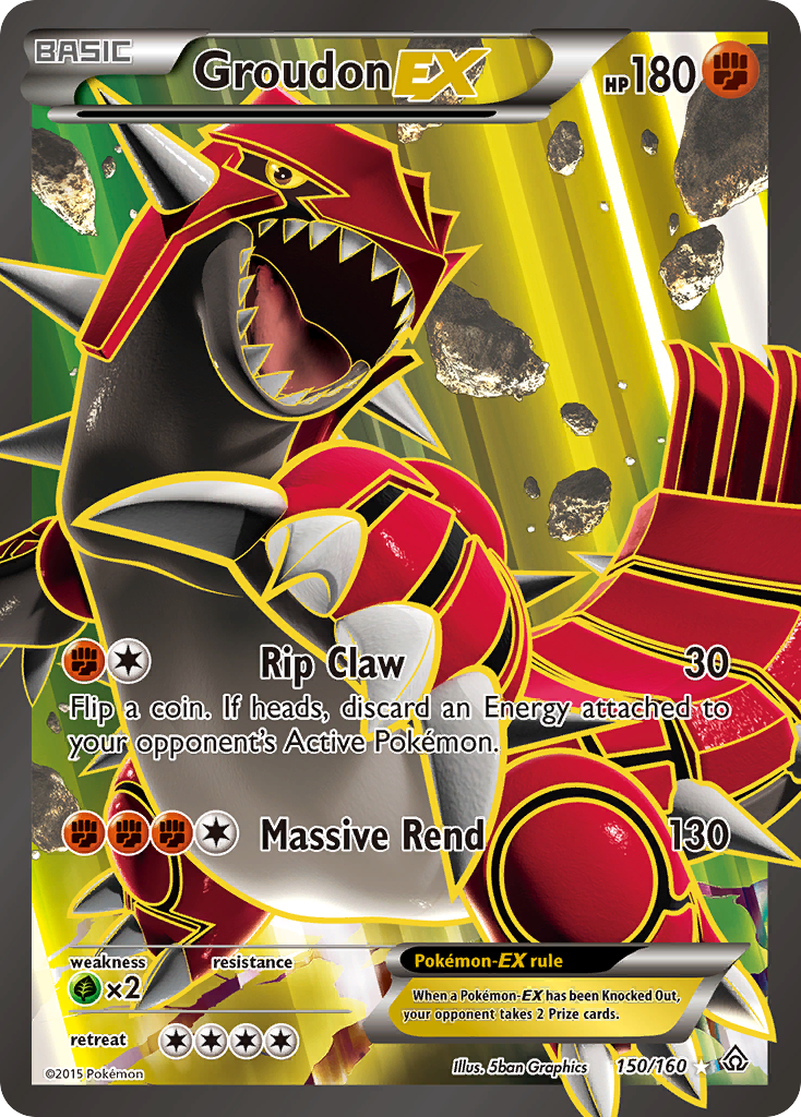 Groudon EX (150/160) [XY: Primal Clash] | Deep Dive Games St. Marys