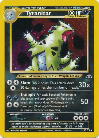 Tyranitar (12/75) [Neo Discovery Unlimited] | Deep Dive Games St. Marys