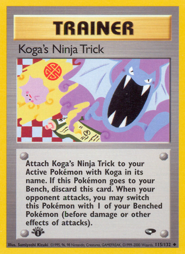 Koga's Ninja Trick (115/132) [Gym Challenge 1st Edition] | Deep Dive Games St. Marys