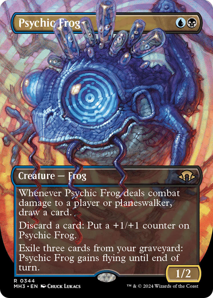 Psychic Frog (Borderless) [Modern Horizons 3] | Deep Dive Games St. Marys