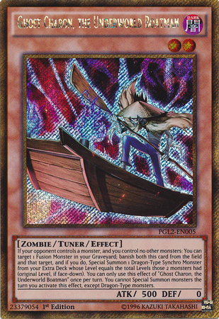 Ghost Charon, the Underworld Boatman [PGL2-EN005] Gold Secret Rare | Deep Dive Games St. Marys