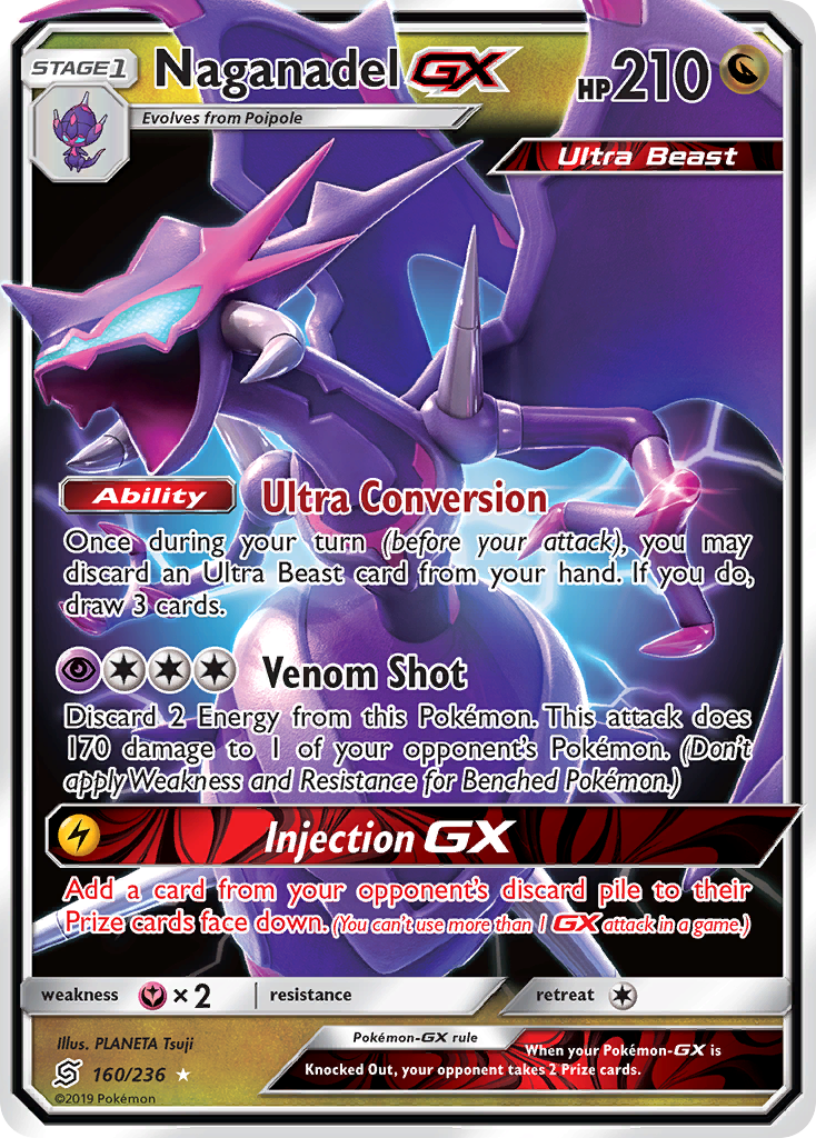 Naganadel GX (160/236) [Sun & Moon: Unified Minds] | Deep Dive Games St. Marys