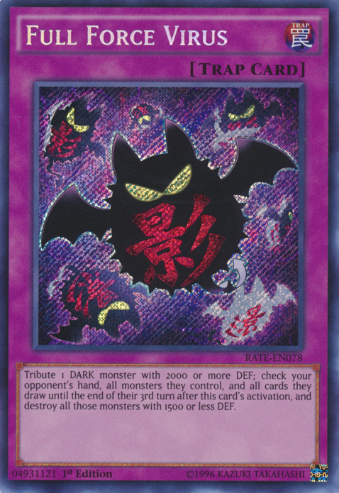 Full Force Virus [RATE-EN078] Secret Rare | Deep Dive Games St. Marys