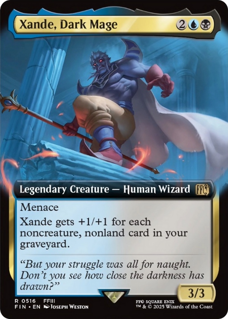 Xande, Dark Mage (Extended Art) [FINAL FANTASY] | Deep Dive Games St. Marys