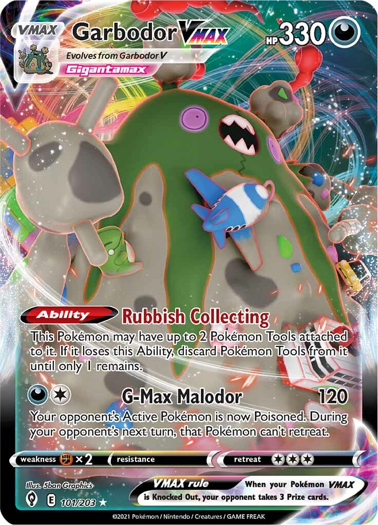 Garbodor VMAX (101/203) [Sword & Shield: Evolving Skies] | Deep Dive Games St. Marys