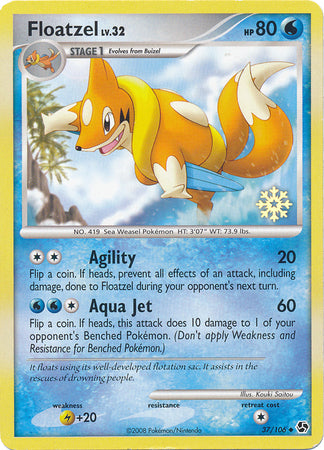 Floatzel (37/106) [Countdown Calendar Promos] | Deep Dive Games St. Marys