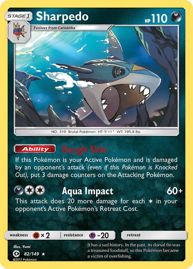 Sharpedo (82/149) [Sun & Moon: Base Set] | Deep Dive Games St. Marys